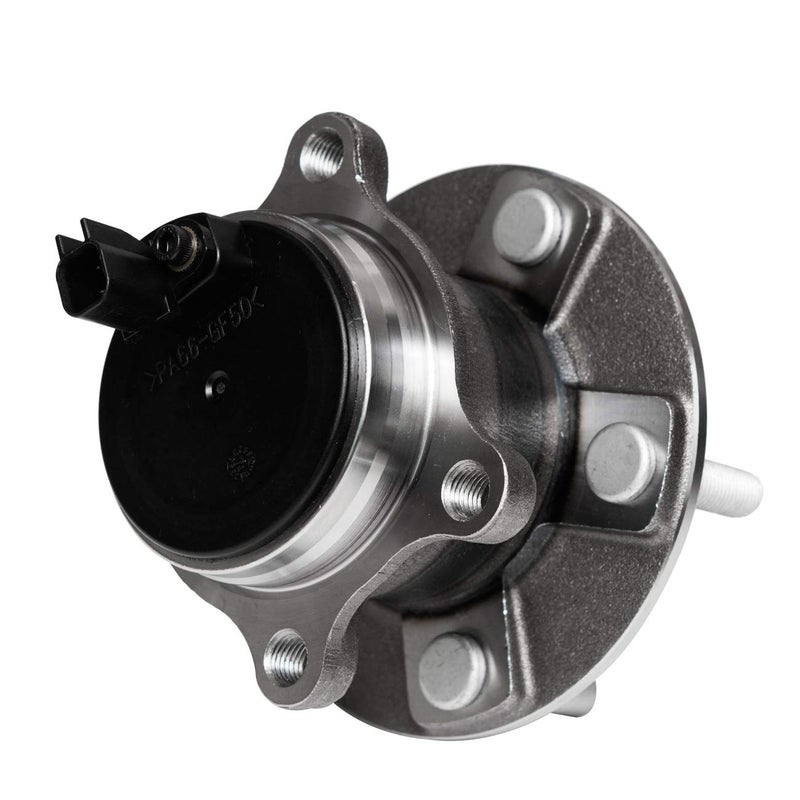 TUCAREST 512466 Rear Wheel Bearing and Hub Assembly Compatible with 2012-2015 2016-2018 Fo-rd Focus (Without Active Park Assist) [5 Stud Hub W/ABS] - Image 2